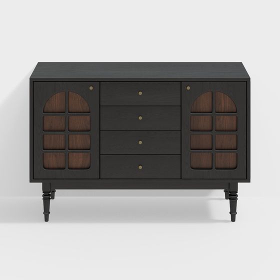 Mid-Century Modern Sideboard 3D model