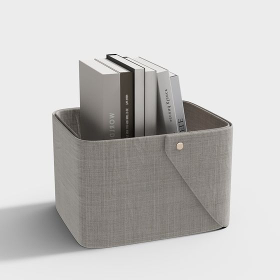 Low Poly Fabric Storage Basket 3D model