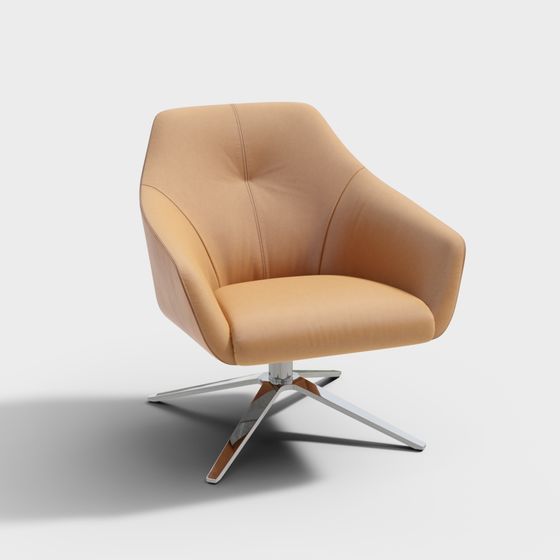 Futuristic Low-Polygon 3D Seat Model