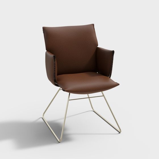 Stylish Urban Leisure Chair 3D model for Modern Spaces