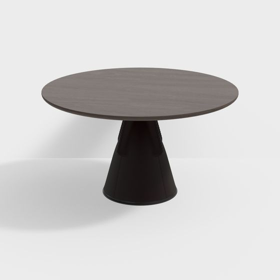 Low Poly Round Table 3D model