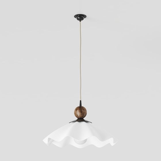 Elegant Low-Poly Pendant Light 3D model