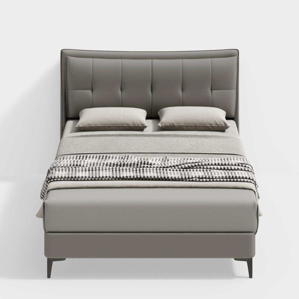 Modern light luxury double bed