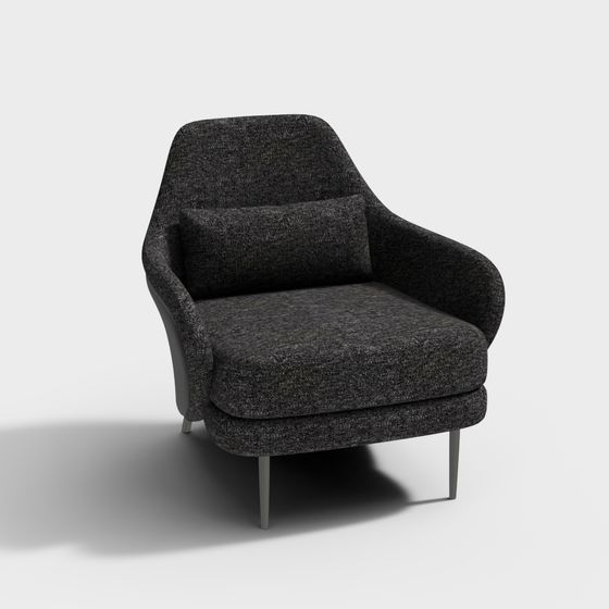 Серая-голубая кресло DR718