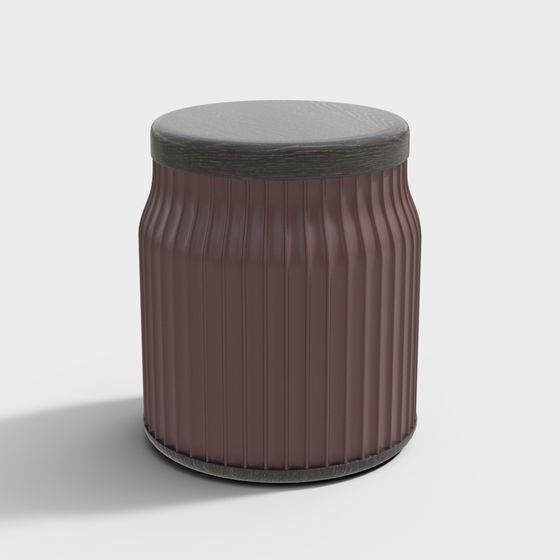 Elegant Round Stool 3D model for Modern Designs