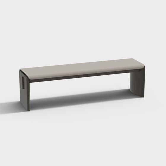 Urban Bench 3D model for Modern Interior Design