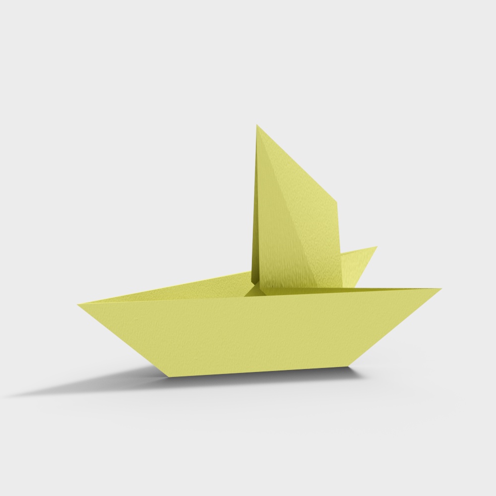 Origami perahu kertas anak - 03