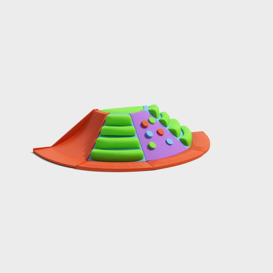 Colorful Climbing Wall 3D model