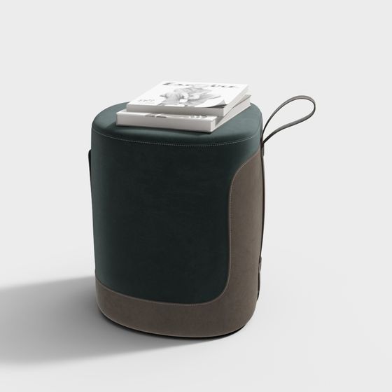 Urban Comfort Round Stool 3D model for Modern Spaces