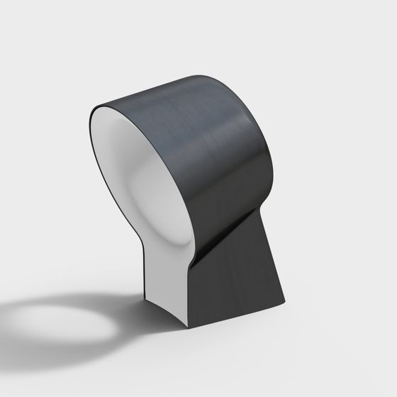 Sculptural Shade 3D model for Modern Design