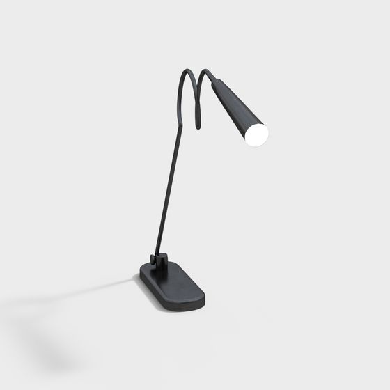 Sleek Table Lamp 3D model for Modern Spaces