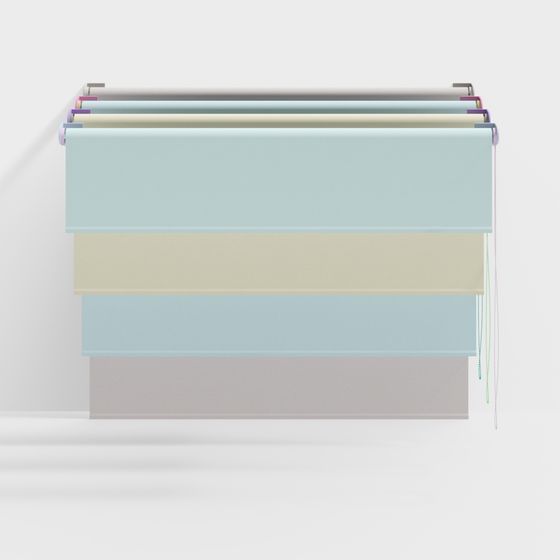 Roll-Up Shades 3D model
