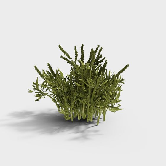 Lush Grass Patch 3D Model for Creative Projects