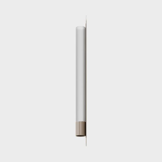 Elegant Transparent Glass Lamp Post 3D model