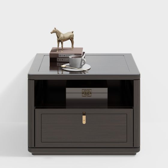 Stylish Nightstand 3D model for Contemporary Spaces