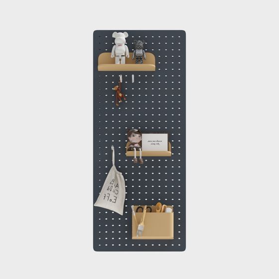 Pegboard Organizer 3D model for Creative Spaces