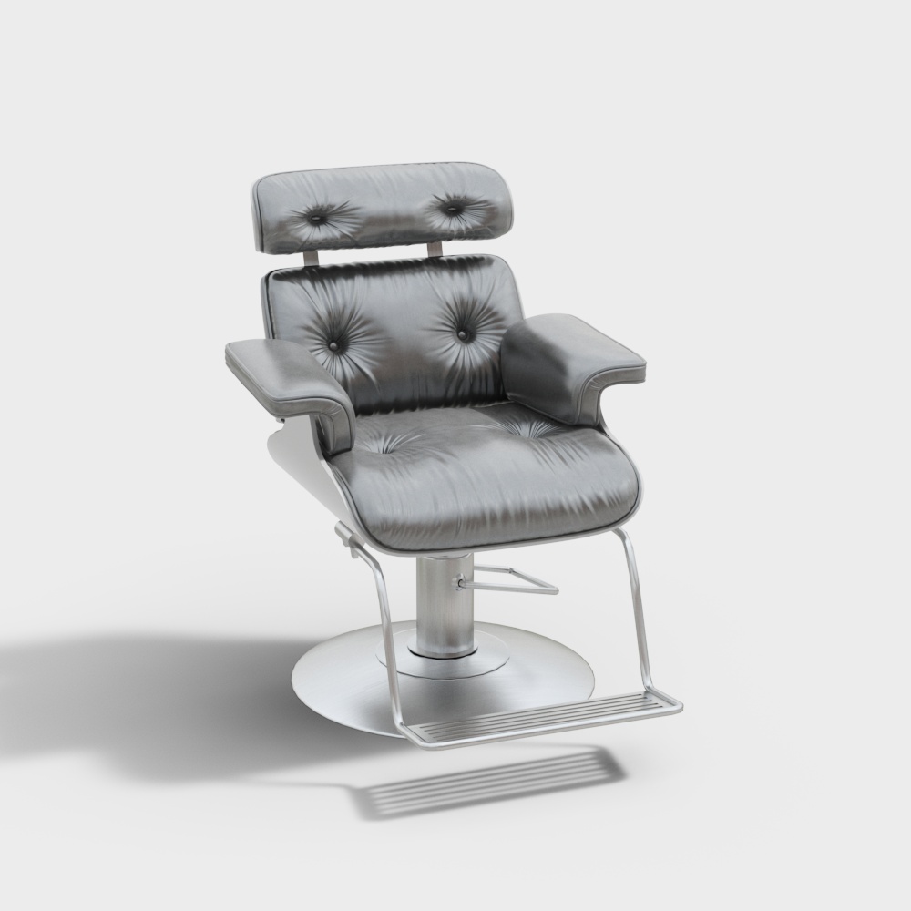 Leather Hair Salon Single Sofa Chair