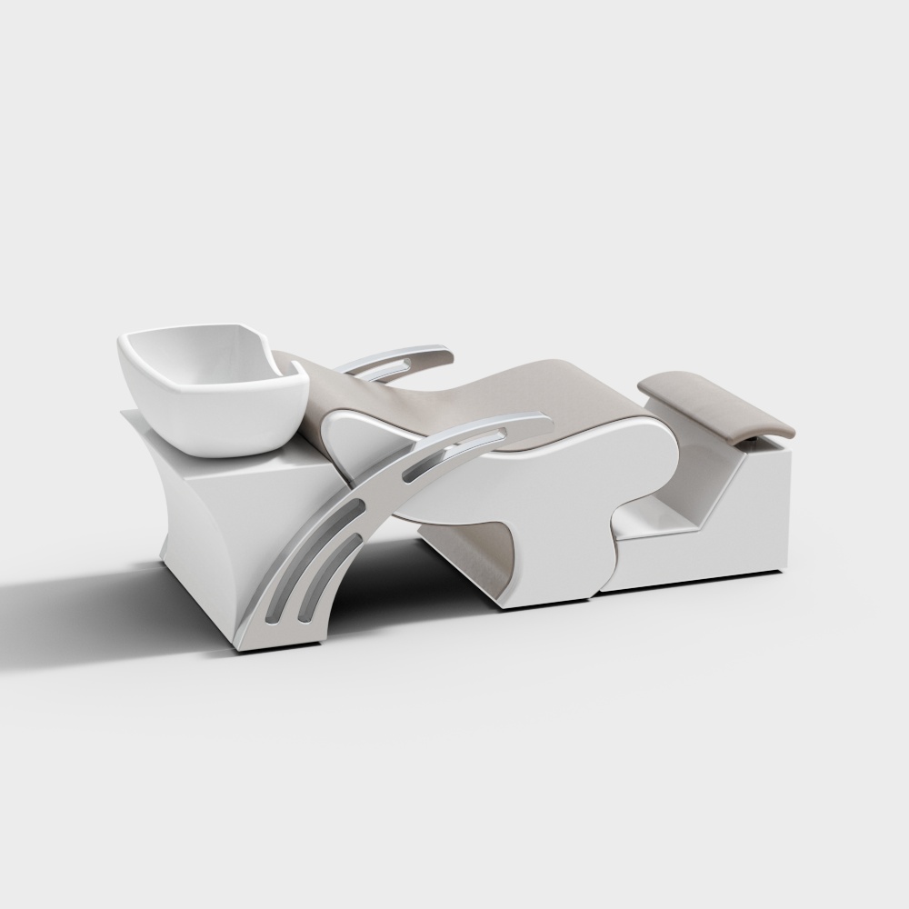 Modern Beauty Salon Hair Washing and Face Washing Reclining Chair