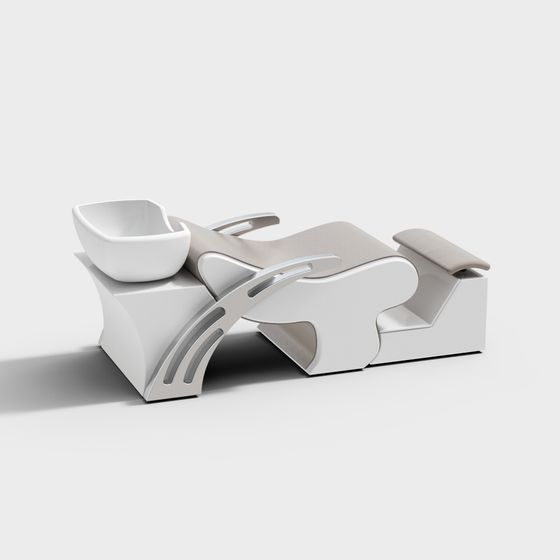 Sleek Lounge Chair 3D Model