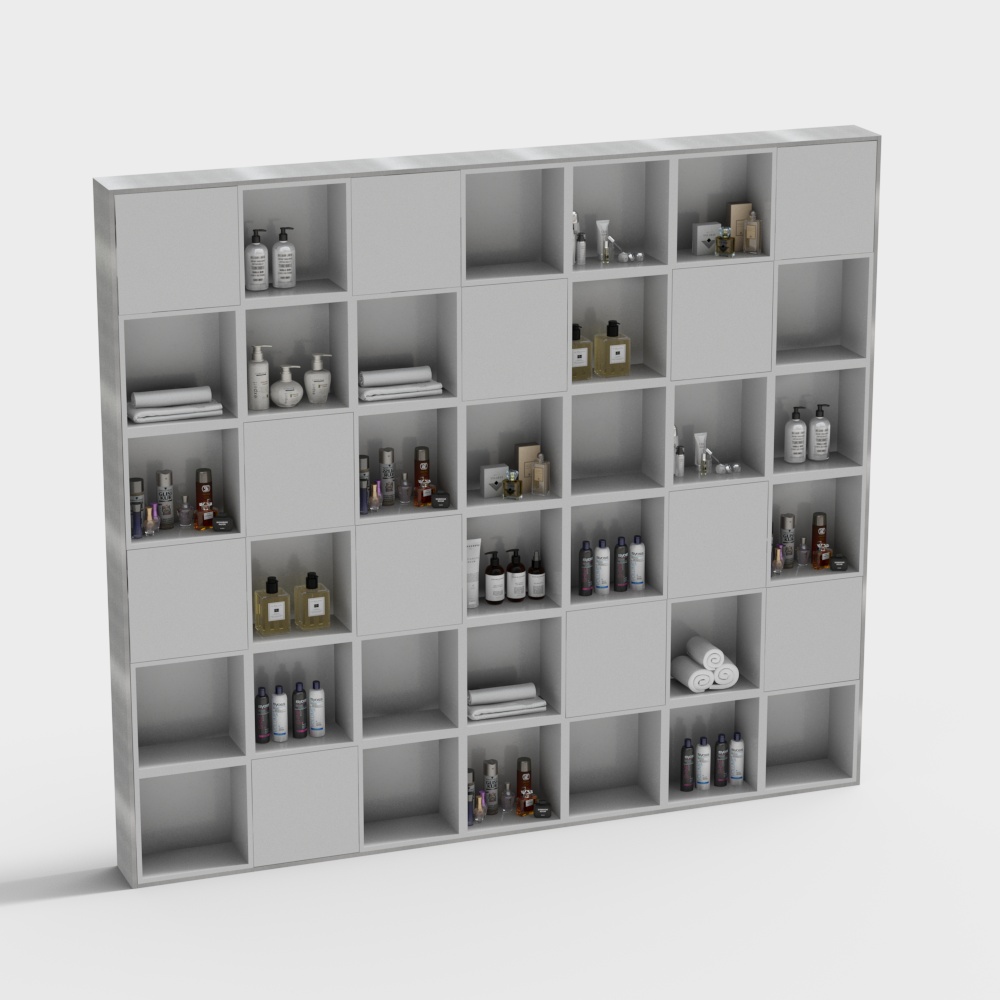 Modern Beauty and Hair Salon Storage Cabinet Shelves