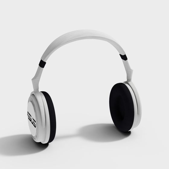Stylish Low-Poly Headphone 3D model