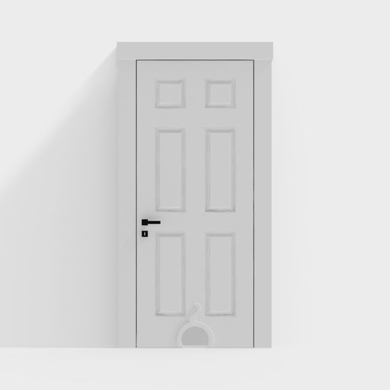 Stylish Minimalist 3D Model Door for Creative Projects