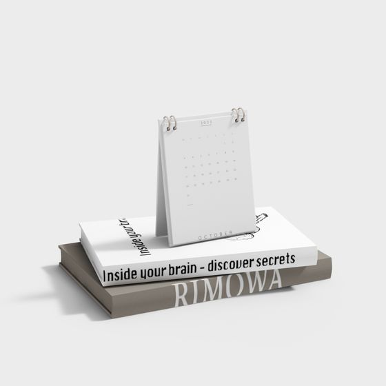 Minimalist Desktop Calendar 3D model