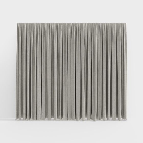 Pleated Curtain 3D Model