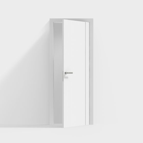 Sophisticated Minimalist 3D Door Model for Various Uses