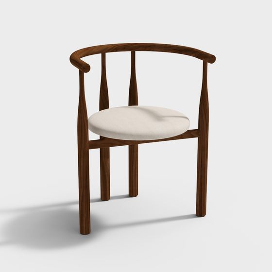 The Wishbone Chair 3D model