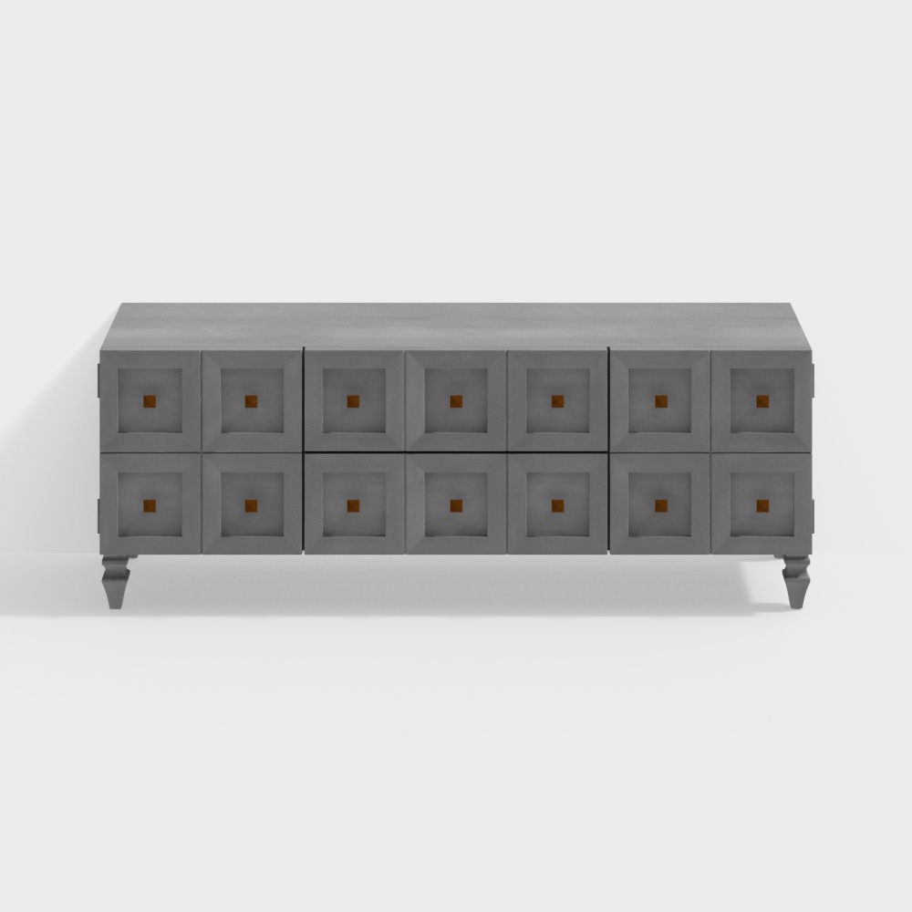 City Window TV Stand 3D model