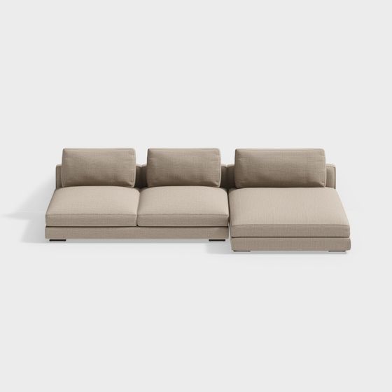 Urban Comfort Sofa 3D model for Modern Spaces