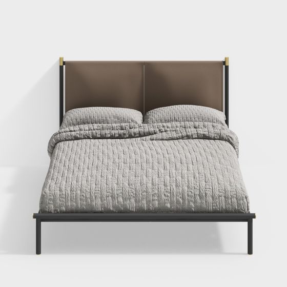 Urban Retreat Bed Frame 3D model for Modern Interiors