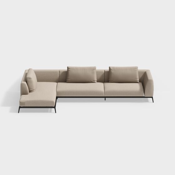 Urban Comfort 3D Model Sofa