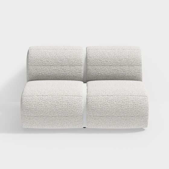 Stylish Modular Sofa 3D model for Contemporary Spaces