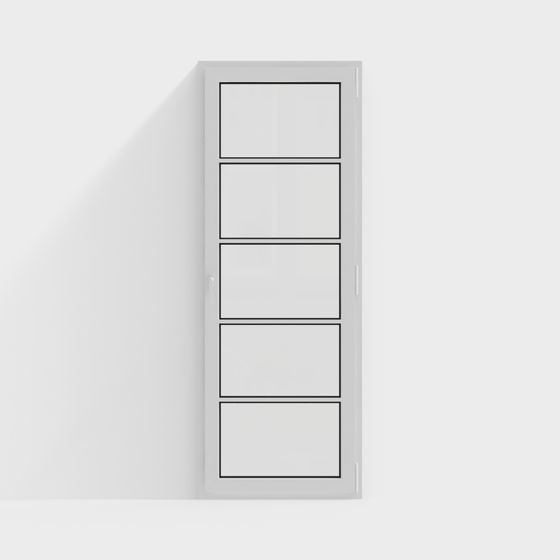 Elegant Low-Poly 3D Model Door for Modern Spaces