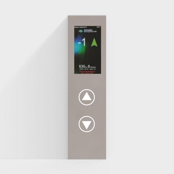 Futuristic Elevator Control Panel 3D model