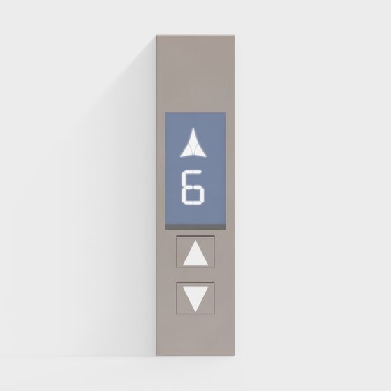 Modern Elevator Button 3D model