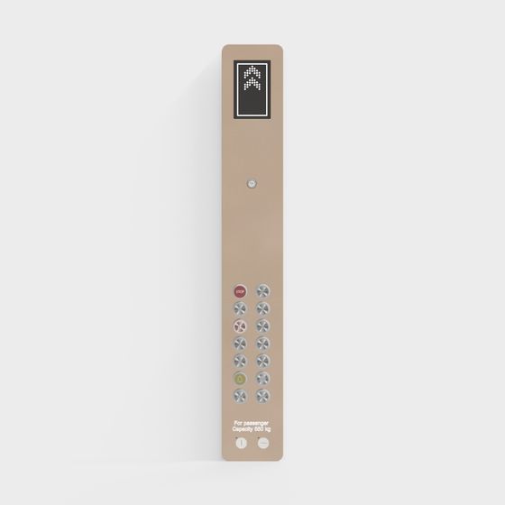 Elevator Control Panel 3D model