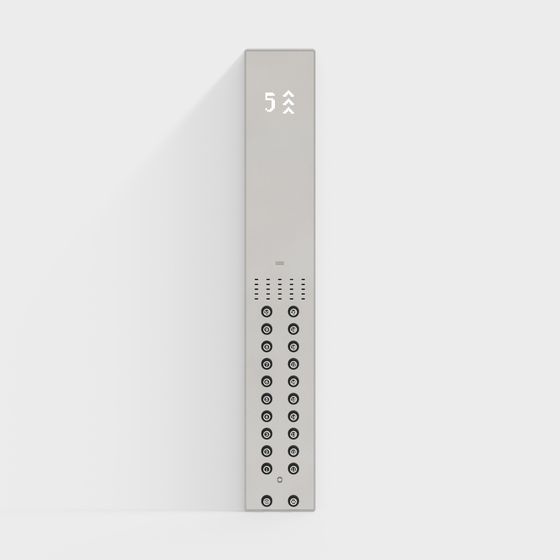Sleek Elevator Panel 3D model for Modern Design