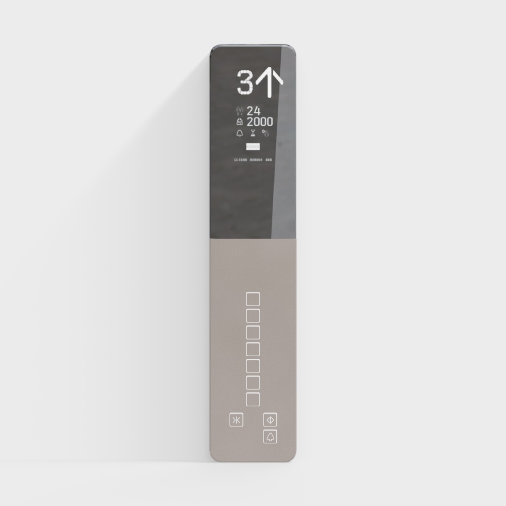 Smart Elevator Control Panel 3D model