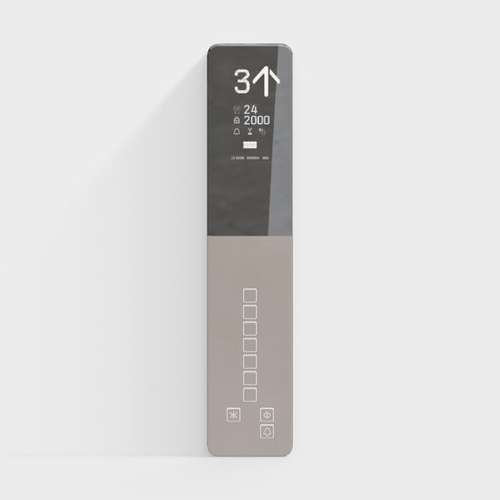 Modern Smart Elevator Control Panel 3D model