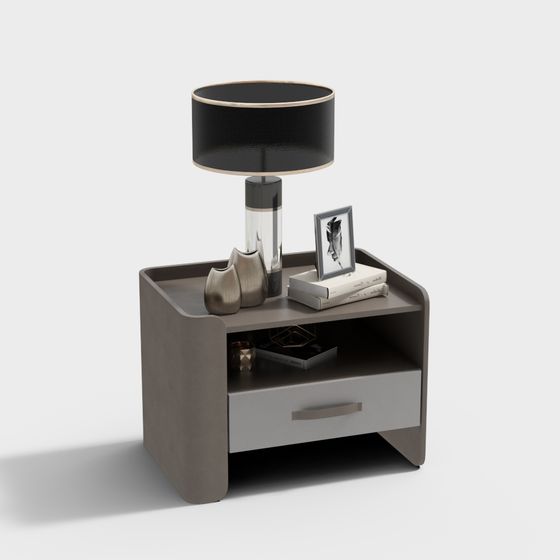 Elegant Minimalist Nightstand 3D model