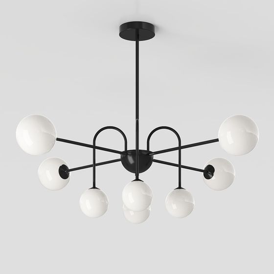 Stylish Modern Minimalist Pendant Light 3D model