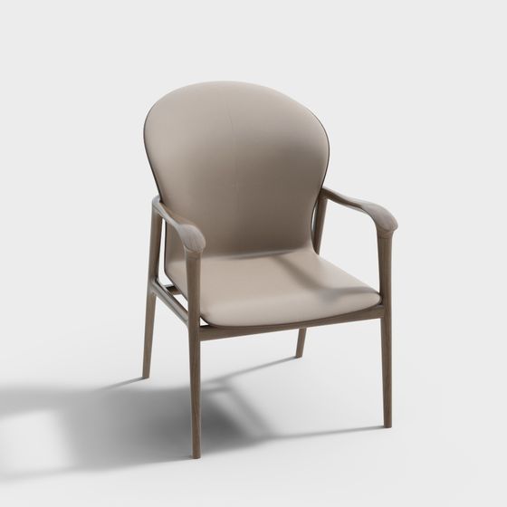 Elegant Armchair 3D model for Modern Aesthetics