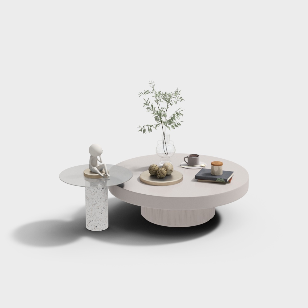 Bàn cà phê kiểu kem Pháp