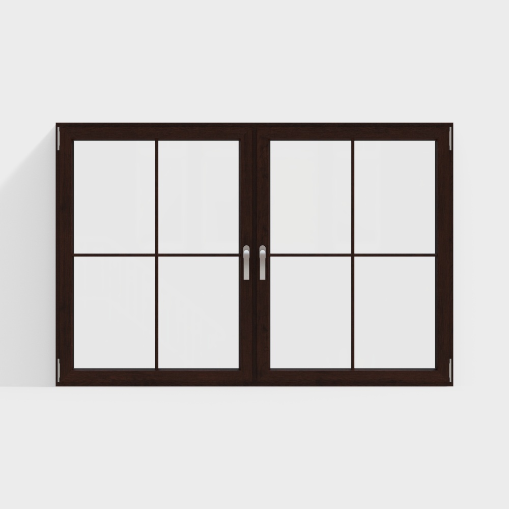 モダンな木製の開き窓