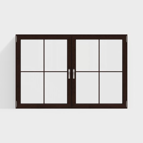 モダンな木製の開き窓