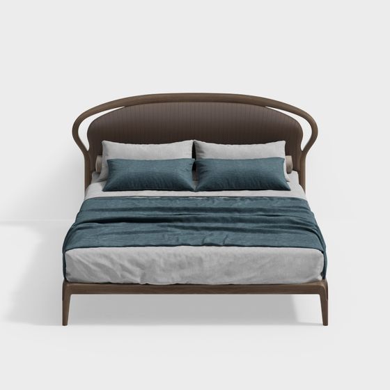 Urban Retreat 3D model Bed for Modern Spaces