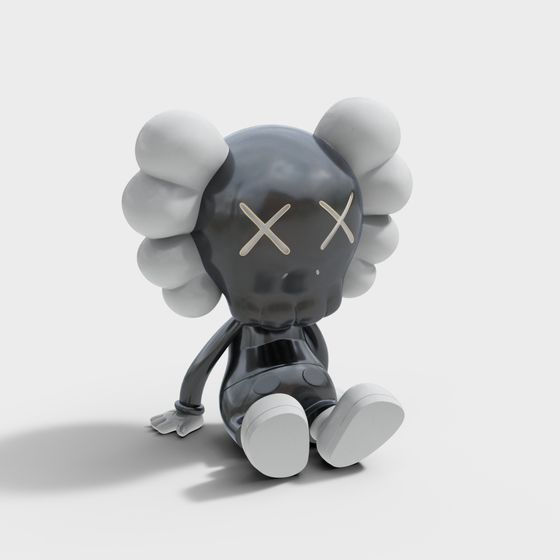 Stylish Kaws 3D Model for Creative Projects
